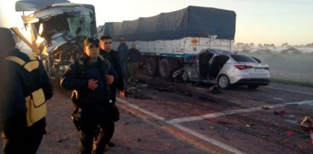 Choque en cadena y tragedia en Santiago del Estero. Foto: Cadena 3