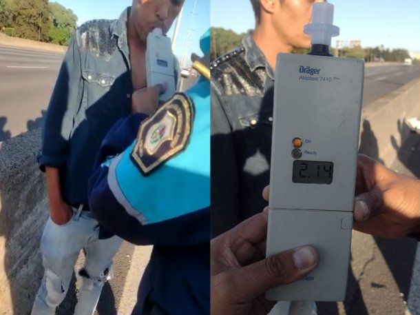 Choque múltiple en Panamericana: así fue el test de alcoholemia al conductor borracho