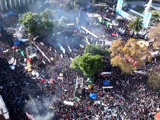 Marcha a favor de CFK.
