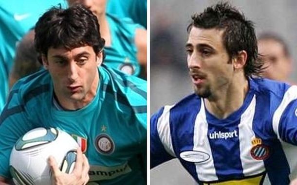 Milito y Nicolás Pareja