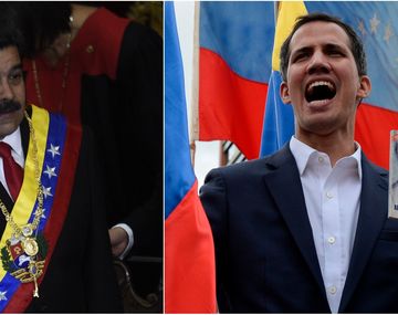 Nicolás Maduro y Juan Guaidó