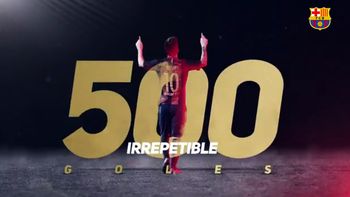 barcelona le dedico un emotivo video a lionel messi por sus 500 goles