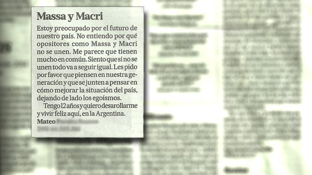 Mateo, el Casey Wander de la oposición que pide la unión de Macri y Massa