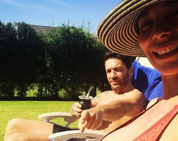 El día de pileta de Conti y Capristo