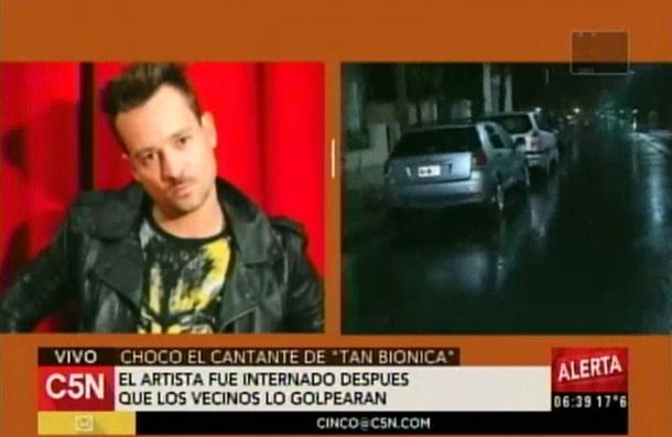 Chocó Chano de Tan Biónica: los vecinos le pegaron y está internado