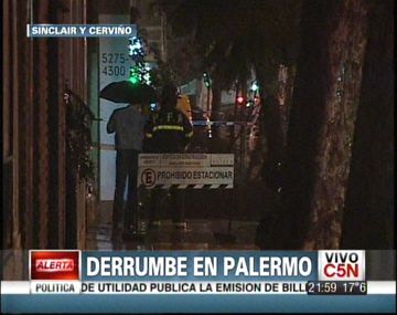 Se derrumbó un edificio en Palermo y evacuaron a los vecinos