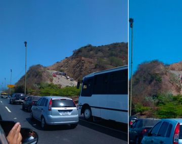 Volcó micro que trasladaba al plantel de Huracán al aeropuerto de Venezuela