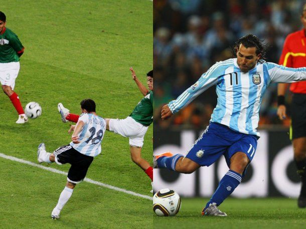Dos recuerdos dulces antes de jugar con México: los golazos de Maxi Rodríguez y Carlos Tevez