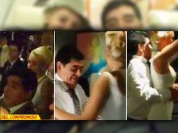 Imágenes inéditas del compromiso de Diego Maradona y Rocío Oliva