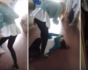 Brutal pelea entre alumnas por unas fotos hot