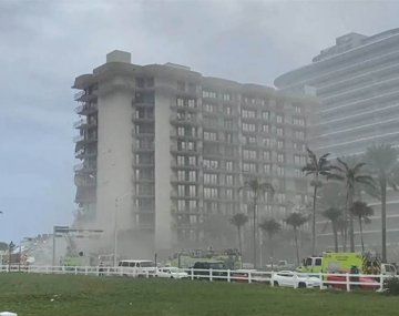 Derrumbe en Miami: se incendia la zona donde buscan sobrevivientes
