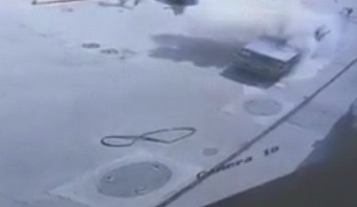 VIDEO: Así explotó un auto que transportaba combustible de forma ilegal en Formosa