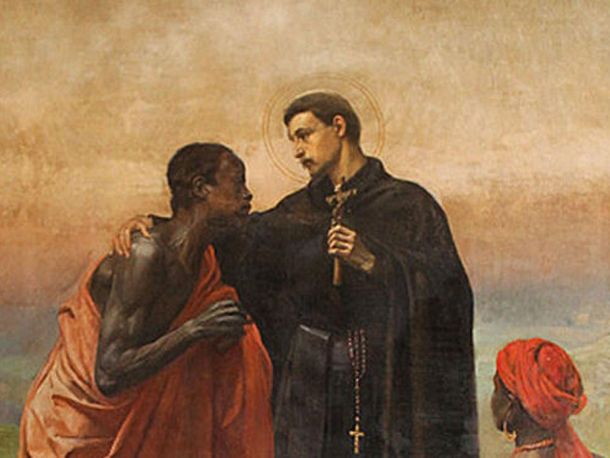 San Pedro Claver bautizó miles de esclavos que pasaban por Cartagena.