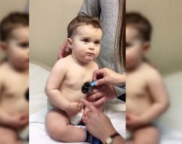 Lo llevaron al pediatra  y tuvo la reacción más tierna 