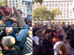 tiempo record: en una hora y media se terminaron los 10 mil kilos de frutas tiempo record: en una hora y media se terminaron los 10 mil kilos de frutas