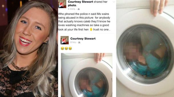 Polémica por la foto de un chico con síndrome de Down dentro de un lavarropas