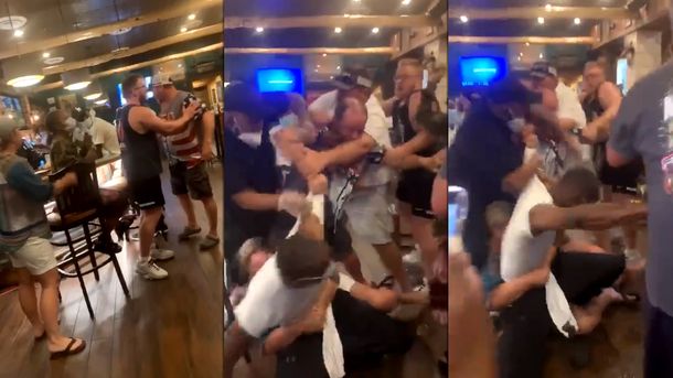 Estados Unidos: pelea en un restaurante por no respetar el distanciamiento social