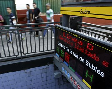 La línea C de subtes funciona con demoras