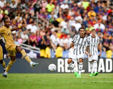 Ángel Di María dijo presente en el amistoso entre Juventus y Barcelona en Estados Unidos.