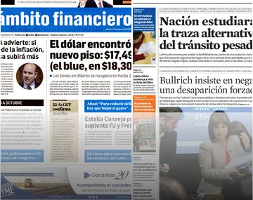 Tapas de diarios del jueves 17 de agosto de 2017