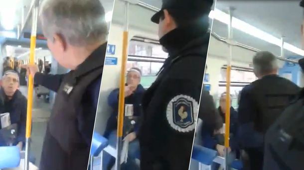 VIDEO: Dos policías intentaron detener a un hombre en un tren por criticar a Macri