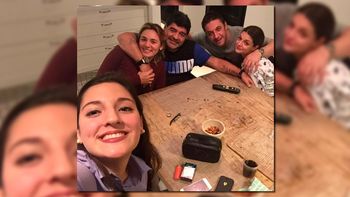 diego maradona palpito la final de la copa america con jana, rocio oliva y su abogado diego maradona palpito la final de la copa america con jana, rocio oliva y su abogado