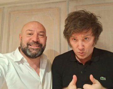 Diego Spagnuolo y Javier Milei.