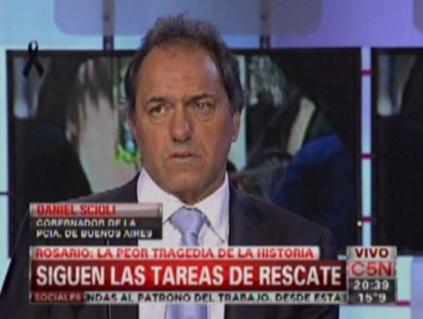 Scioli: Le pido a la gente que que nos dé un voto de confianza para que podamos completar el cambio