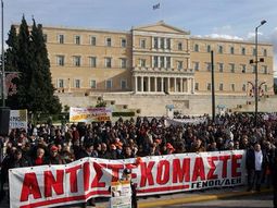 Protesta en Grecia