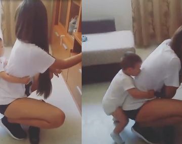 El polémico baile de una madre a su hijo