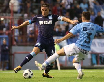 Pilllud encarando en una de sus subidas por el andarivel derecho