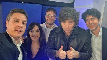 Javier Milei en Neura. Javier Milei en Neura.