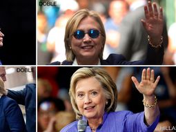 De película: crece el rumor de que Hillary Clinton estaría usando una doble