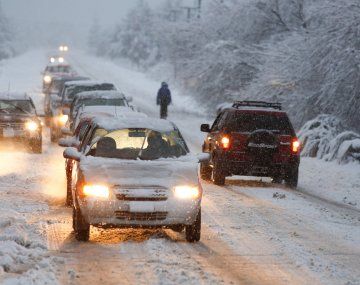 Alerta por nieve en tres provincias