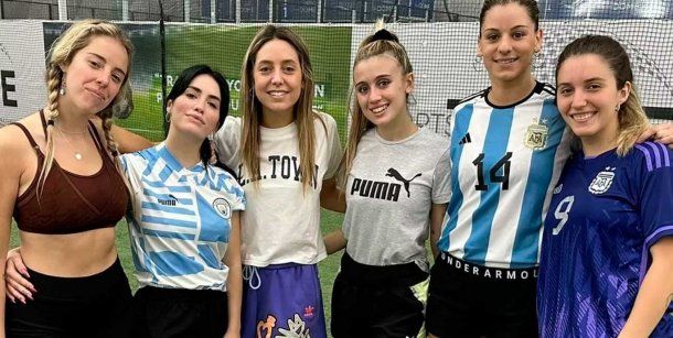 Lali Espósito jugó al fútbol en Qatar y su gambeta se volvió viral