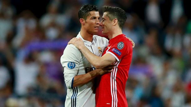 Cristiano Ronaldo y Robert Lewandowski