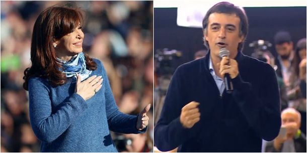 Cristina Kirchner y Esteban Bullrich son los dos candidatos más votados