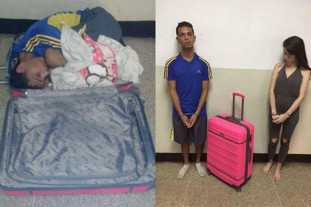 Intentó sacar a su novio de la cárcel en una valija
