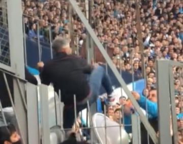 Escándalo: así fueron los incidentes entre hinchas de Racing y allegados de Independiente