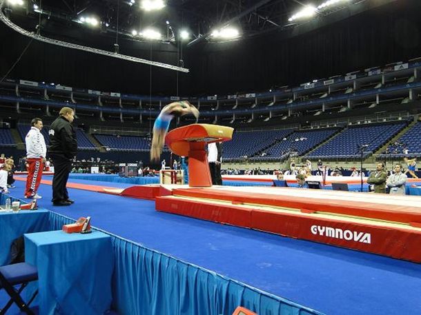 Gimnasta argentino en competición. Foto Ilustrativa.