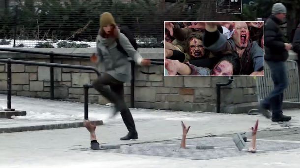 VIDEO: Una broma callejera para el regreso de The Walking Dead