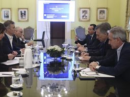 Una de las últimas reuniones de Gabinete de Mauricio Macri