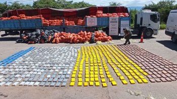 gendarmeria secuestro 861 kilos de cocaina ocultos en zapallos