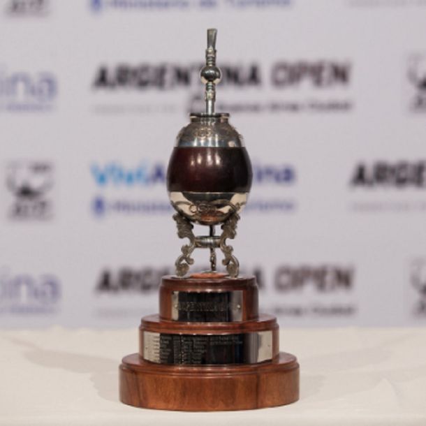 El trofeo que premiará al ganador del Argentina Open