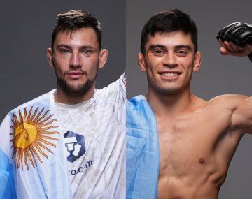 Dos argentinos pelearán en la cartelera principal de UFC hoy: horarios y TV