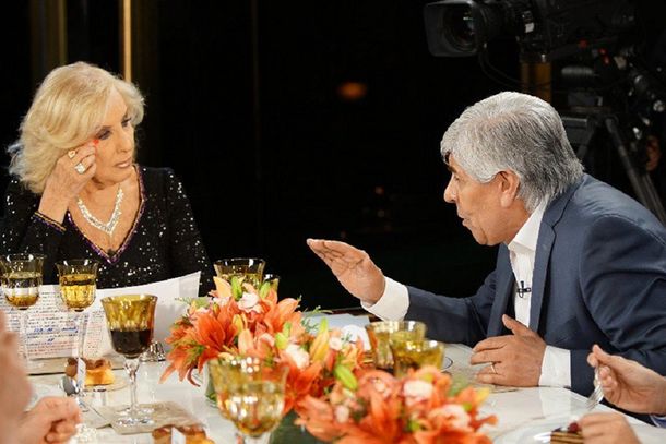 Moyano en la mesa de Mirtha