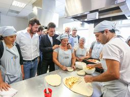 Sergio Massa y Marcelo Tinelli visitaron la escuela de oficios de San Fernando