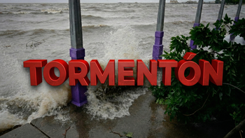 Tormentón en el Río de la Plata: foto de la ribera de Quilmes