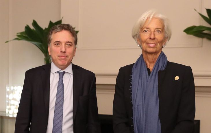 Nicolás Dujovne y Christine Lagarde