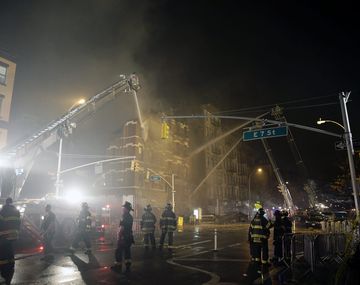 Nueva York: son 19 los heridos por el incendio y derrumbe de un edificio